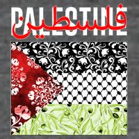 Support Palestine Flag Traditional Keffiyeh Floral Patterns Button