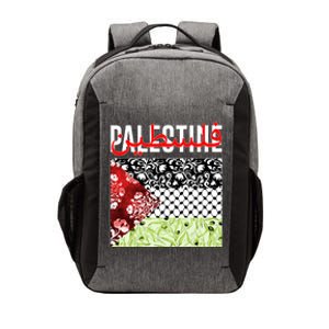 Support Palestine Flag Traditional Keffiyeh Floral Patterns Vector Backpack