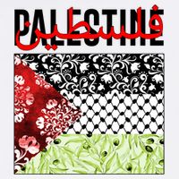 Support Palestine Flag Traditional Keffiyeh Floral Patterns Garment-Dyed Sweatshirt