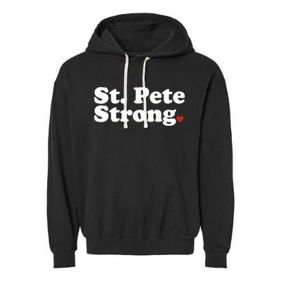 St. Petersburg Florida Trendy Strong Cute St. Pete Fl Garment-Dyed Fleece Hoodie