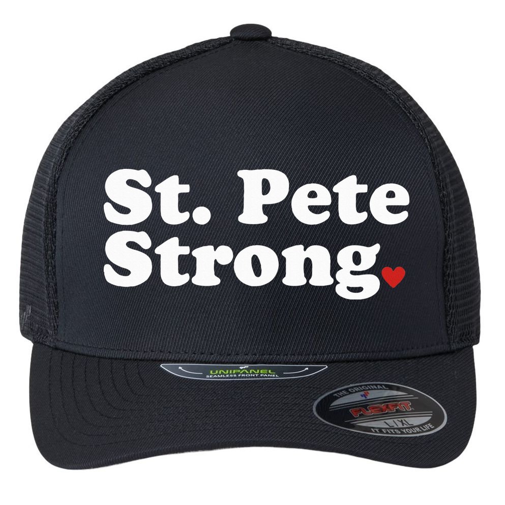 St. Petersburg Florida Trendy Strong Cute St. Pete Fl Flexfit Unipanel Trucker Cap