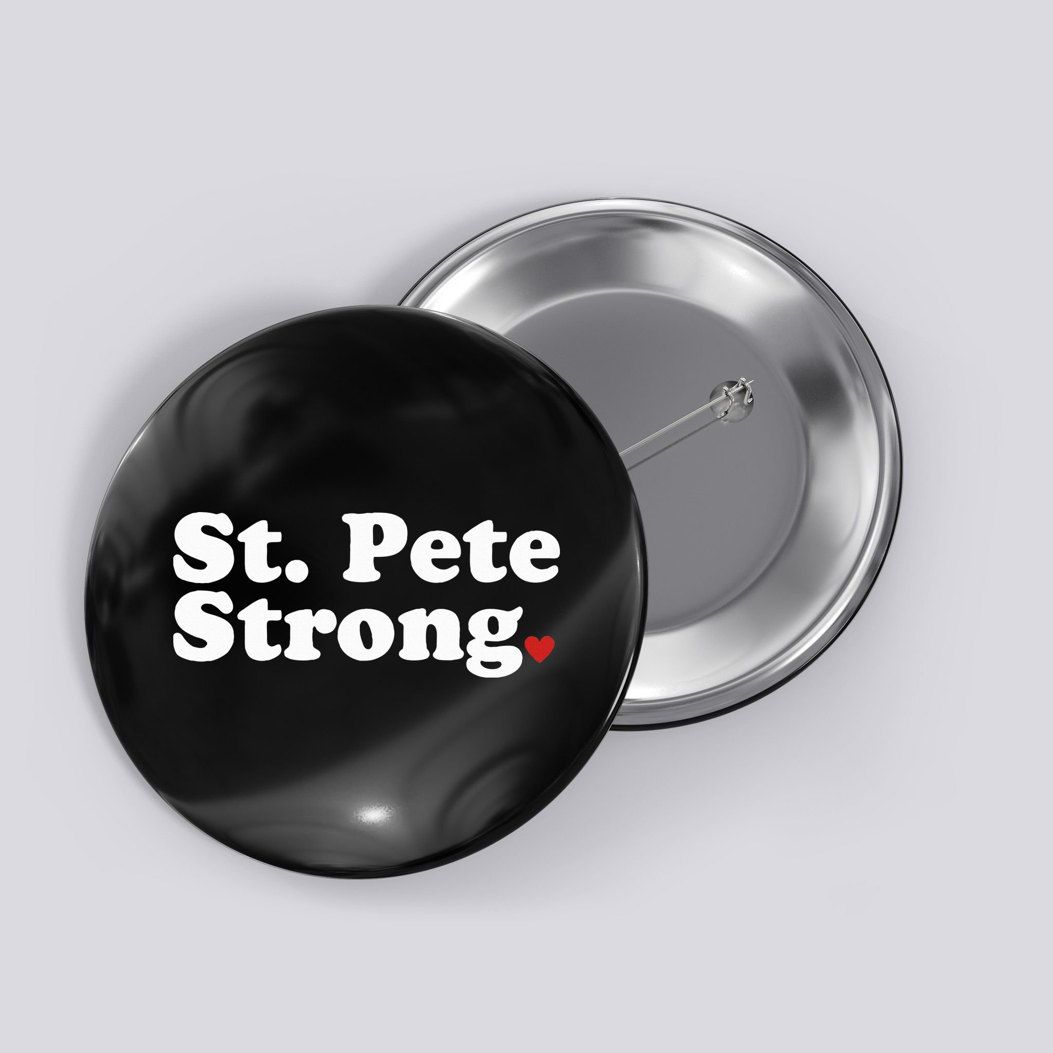 St. Petersburg Florida Trendy Strong Cute St. Pete Fl Button