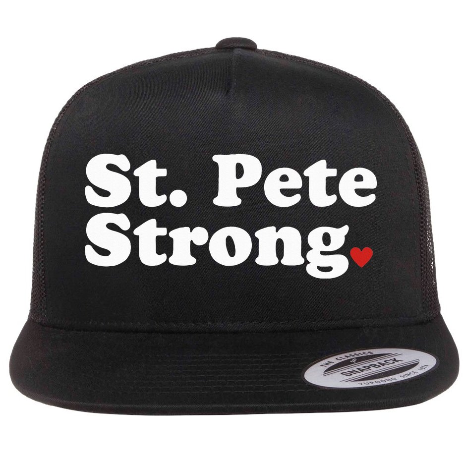 St. Petersburg Florida Trendy Strong Cute St. Pete Fl Flat Bill Trucker Hat