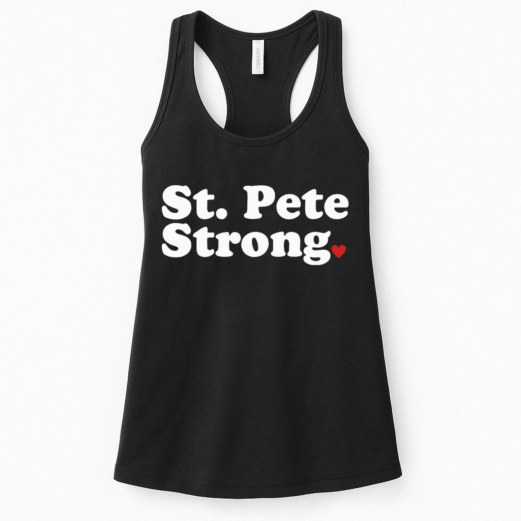 St. Petersburg Florida Trendy Strong Cute St. Pete Fl Womens Tank Top