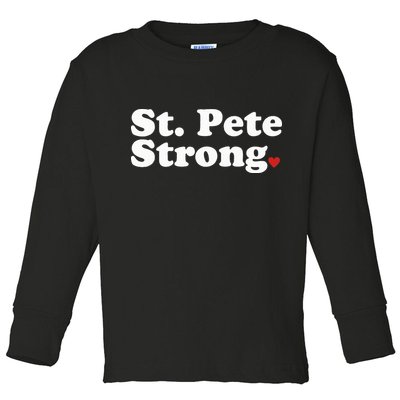 St. Petersburg Florida Trendy Strong Cute St. Pete Fl Toddler Long Sleeve Shirt