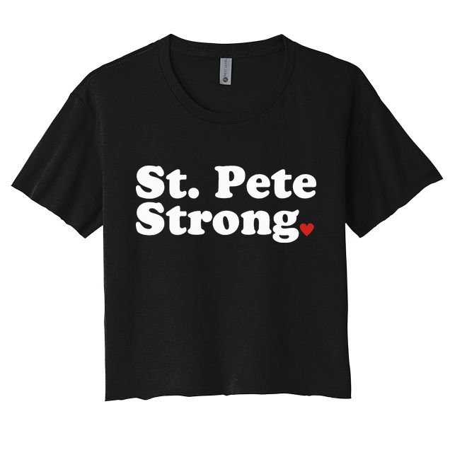 St. Petersburg Florida Trendy Strong Cute St. Pete Fl Crop Top