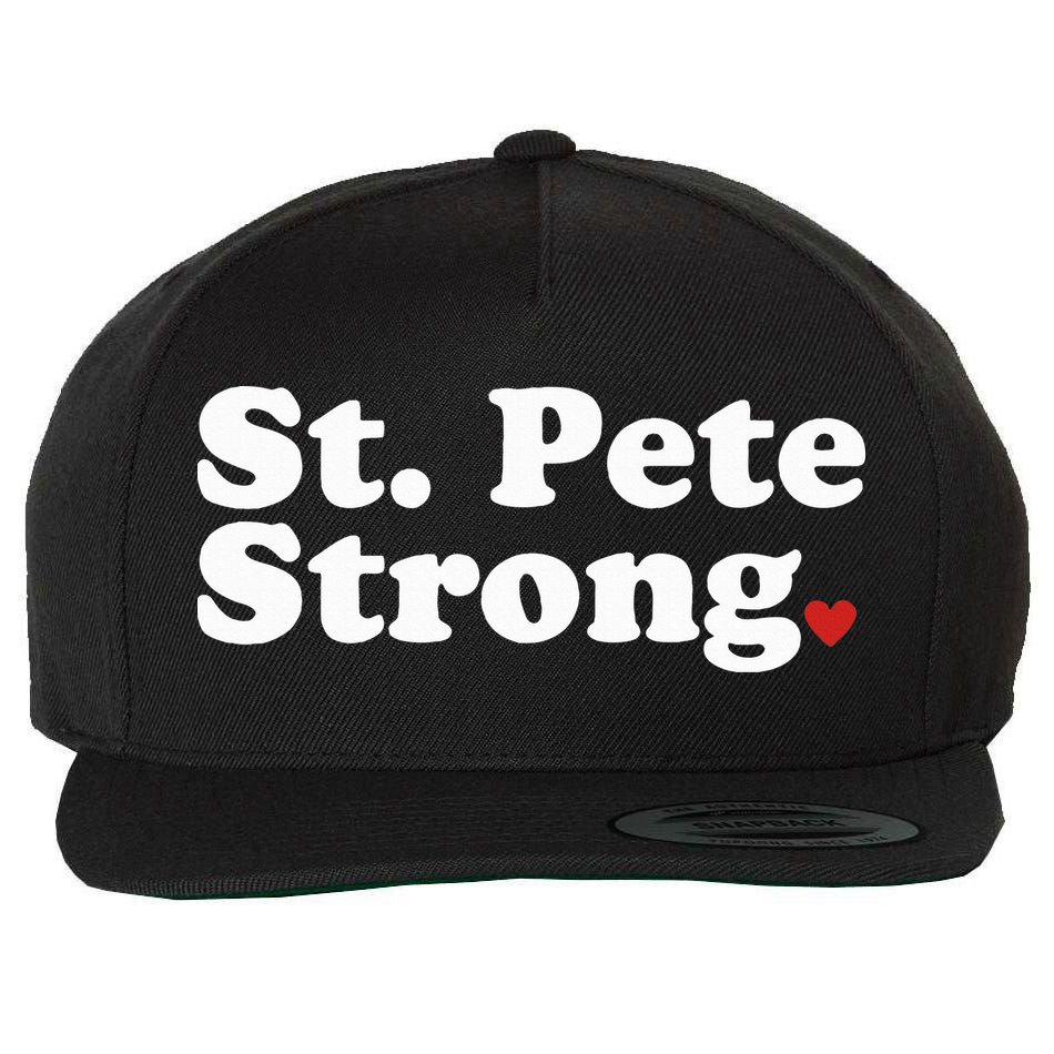 St. Petersburg Florida Trendy Strong Cute St. Pete Fl Wool Snapback Cap