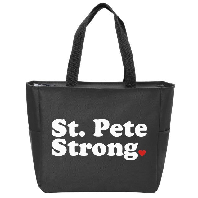 St. Petersburg Florida Trendy Strong Cute St. Pete Fl Zip Tote Bag