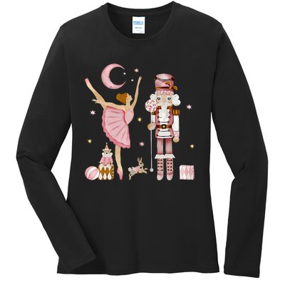 Sugar Plum Fairy Nutcracker Christmas Cute Xmas Ladies Long Sleeve Shirt