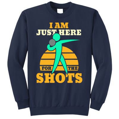 Shot Put Funny Here For The Shots Sport Shot Putter Sweatshirt