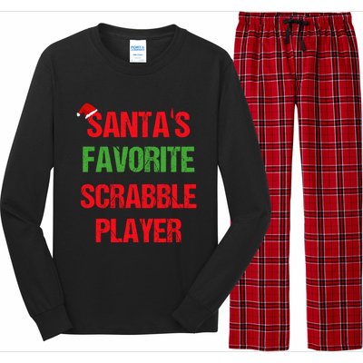 Scrabble Player Funny Pajama Christmas Gift Long Sleeve Pajama Set