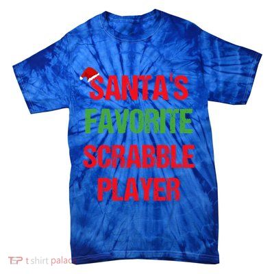 Scrabble Player Funny Pajama Christmas Gift Tie-Dye T-Shirt