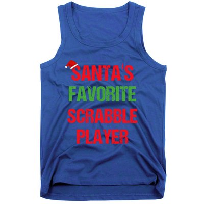 Scrabble Player Funny Pajama Christmas Gift Tank Top