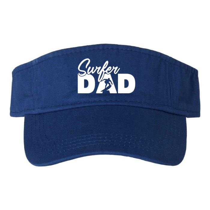 Surfing Papa Funny Surfing Dad Father Gift Valucap Bio-Washed Visor