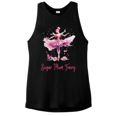 Sugar Plum Fairy Enchanting Nutcracker Ballet Fans Ladies PosiCharge Tri-Blend Wicking Tank