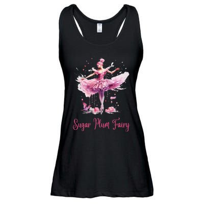 Sugar Plum Fairy Enchanting Nutcracker Ballet Fans Ladies Essential Flowy Tank