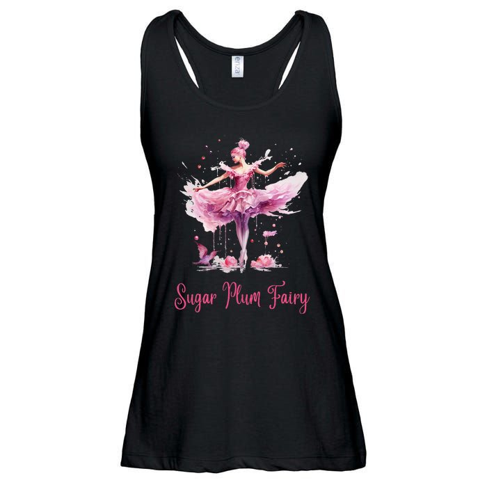 Sugar Plum Fairy Enchanting Nutcracker Ballet Fans Ladies Essential Flowy Tank