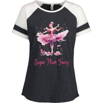 Sugar Plum Fairy Enchanting Nutcracker Ballet Fans Enza Ladies Jersey Colorblock Tee