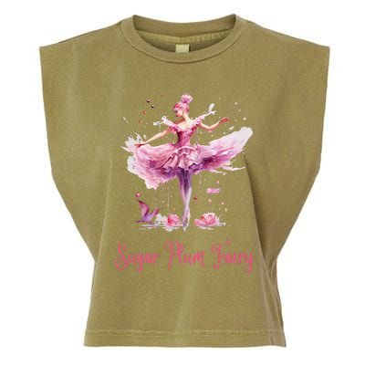 Sugar Plum Fairy Enchanting Nutcracker Ballet Fans Garment-Dyed Women's Muscle Tee