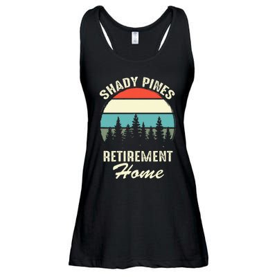 Shady Pines Funny Quote Retirement Day Party Home Ladies Essential Flowy Tank