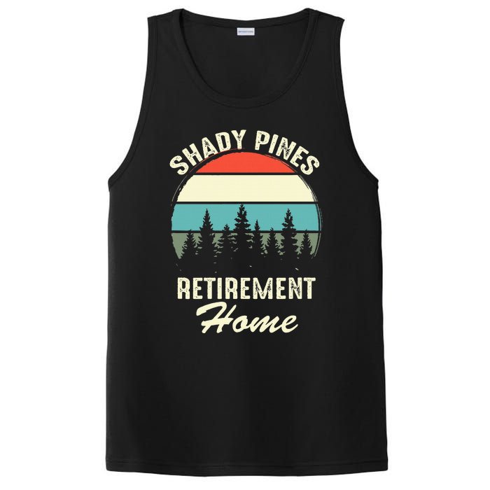 Shady Pines Funny Quote Retirement Day Party Home PosiCharge Competitor Tank