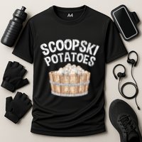 Scoopski Potato Funny Potatoes Vegetables Chips Cooling Performance Crew T-Shirt
