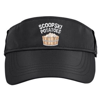 Scoopski Potato Funny Potatoes Vegetables Chips Adult Drive Performance Visor