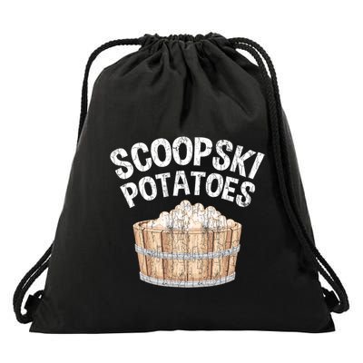 Scoopski Potato Funny Potatoes Vegetables Chips Drawstring Bag