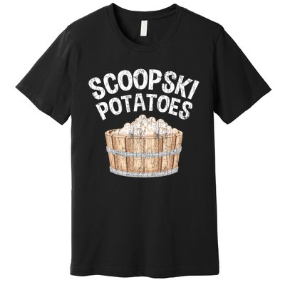 Scoopski Potato Funny Potatoes Vegetables Chips Premium T-Shirt