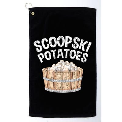 Scoopski Potato Funny Potatoes Vegetables Chips Golf Towel