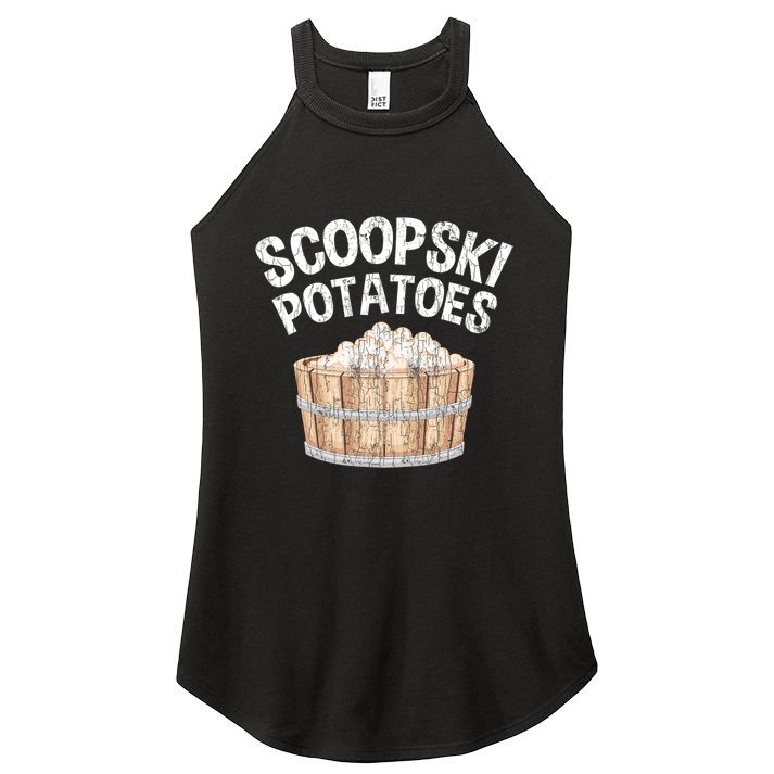 Scoopski Potato Funny Potatoes Vegetables Chips Women's Perfect Tri Rocker Tank