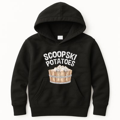 Scoopski Potato Funny Potatoes Vegetables Chips Kids Hoodie