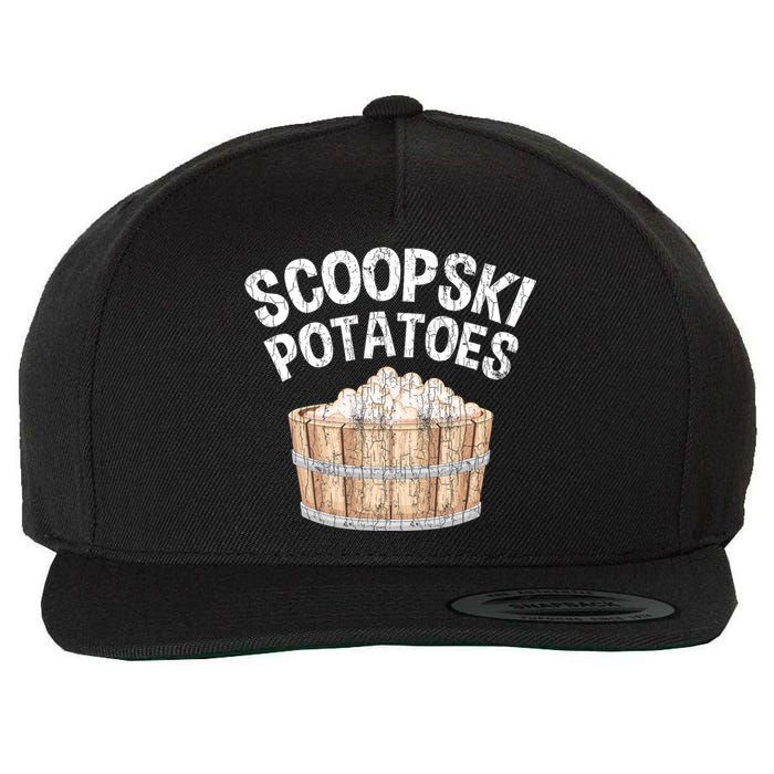 Scoopski Potato Funny Potatoes Vegetables Chips Wool Snapback Cap