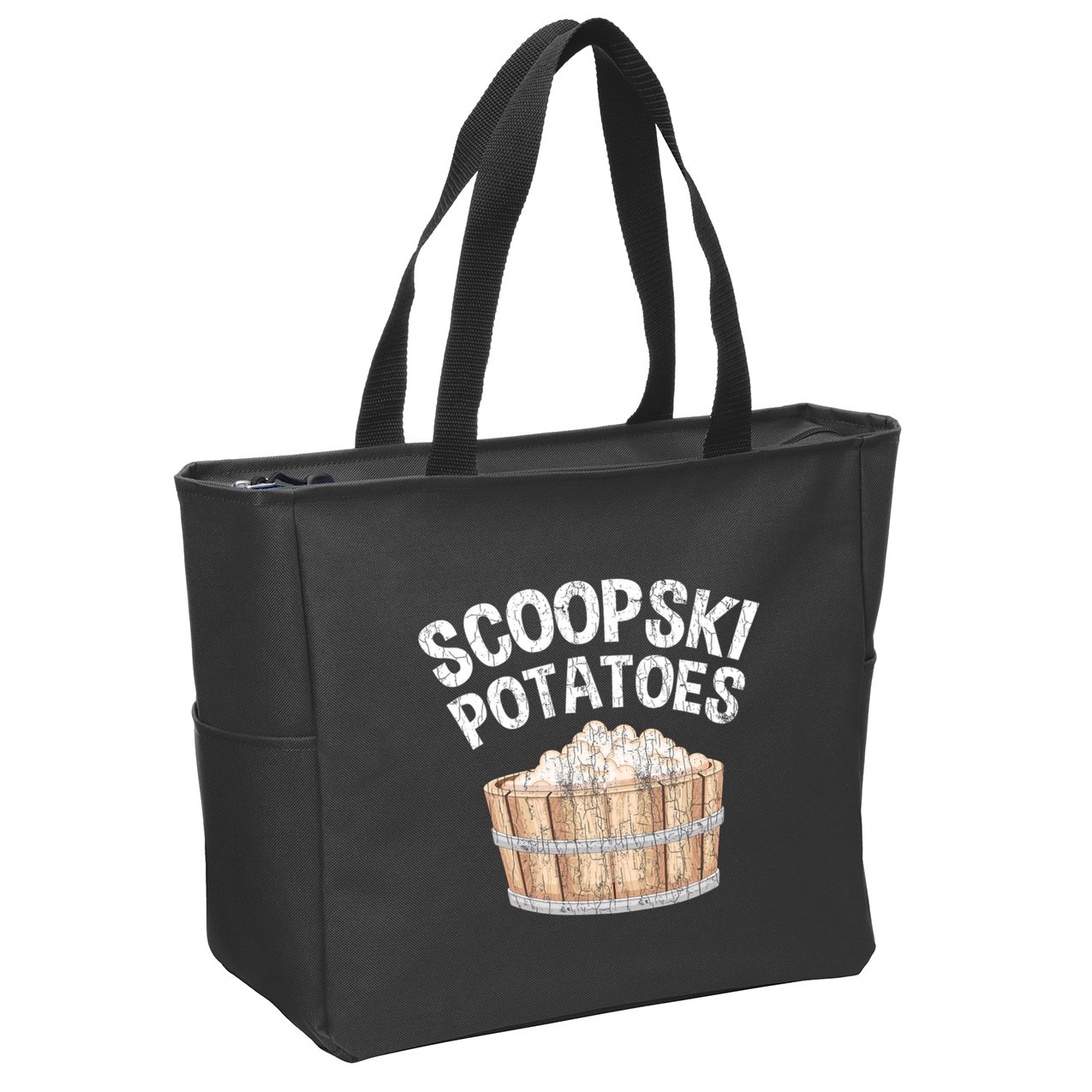 Scoopski Potato Funny Potatoes Vegetables Chips Zip Tote Bag