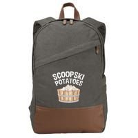 Scoopski Potato Funny Potatoes Vegetables Chips Cotton Canvas Backpack