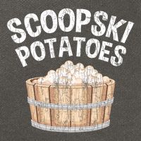 Scoopski Potato Funny Potatoes Vegetables Chips Cotton Canvas Backpack