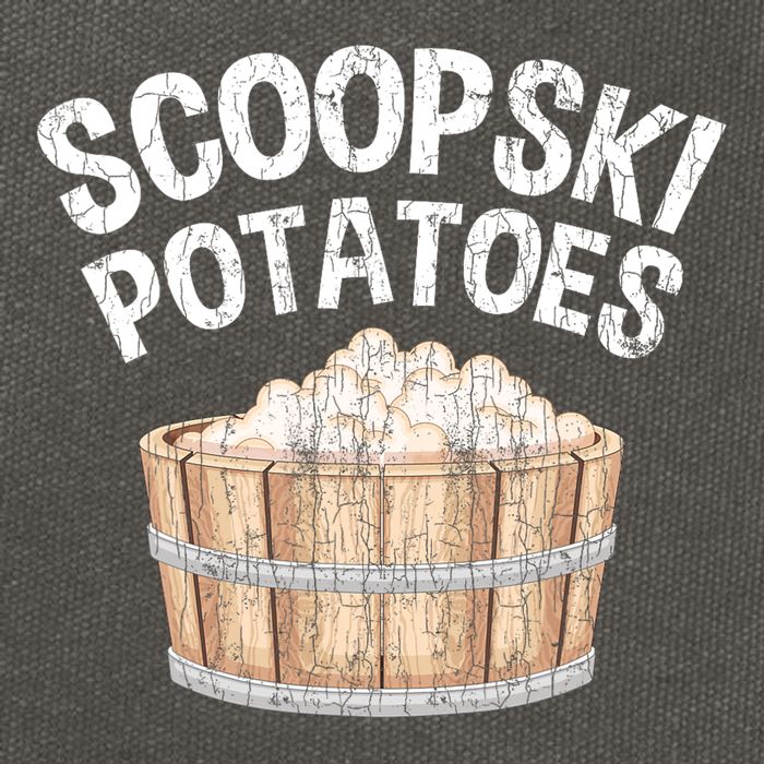 Scoopski Potato Funny Potatoes Vegetables Chips Cotton Canvas Backpack