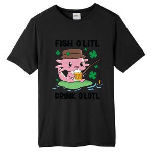 St Patricks Fish O'litl O'lotl Axolotl Fishing Funny Cute Gift Tall Fusion ChromaSoft Performance T-Shirt