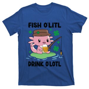 St Patricks Fish O'litl O'lotl Axolotl Fishing Funny Cute Gift T-Shirt