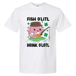 St Patricks Fish O'litl O'lotl Axolotl Fishing Funny Cute Gift Garment-Dyed Heavyweight T-Shirt