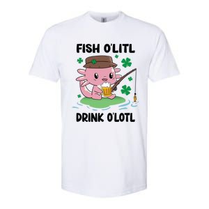 St Patricks Fish O'litl O'lotl Axolotl Fishing Funny Cute Gift Softstyle CVC T-Shirt