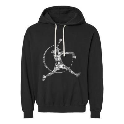 Softball Pitcher Fastpitch T Softball Mom Garment-Dyed Fleece Hoodie