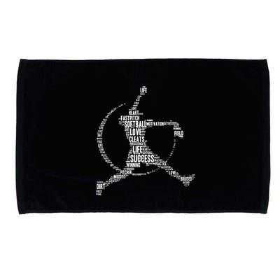 Softball Pitcher Fastpitch T Softball Mom Microfiber Hand Towel
