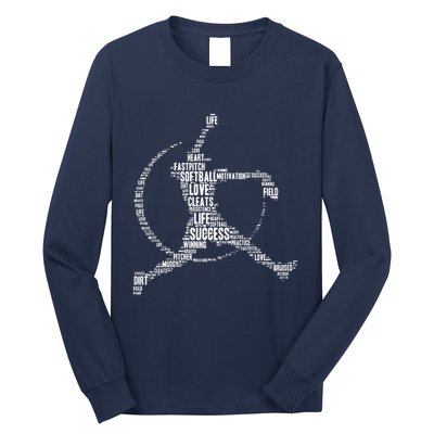 Softball Pitcher Fastpitch T Softball Mom Long Sleeve Shirt