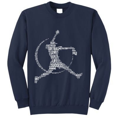 Softball Pitcher Fastpitch T Softball Mom Sweatshirt