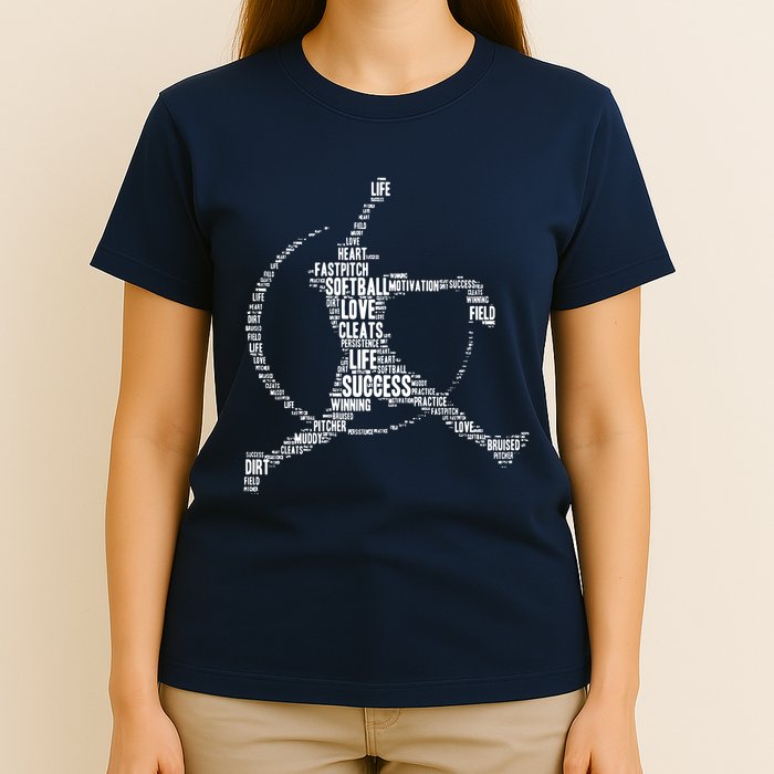 Softball Pitcher Fastpitch T Softball Mom T-Shirt