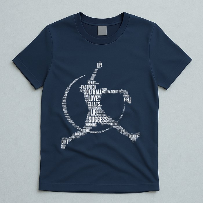 Softball Pitcher Fastpitch T Softball Mom T-Shirt