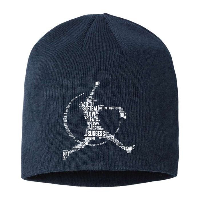 Softball Pitcher Fastpitch T Softball Mom Sustainable Beanie
