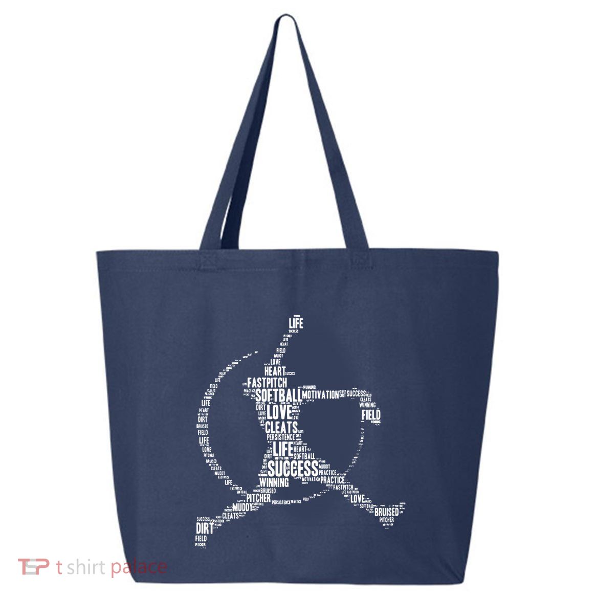 Softball Pitcher Fastpitch T Softball Mom 25L Jumbo Tote