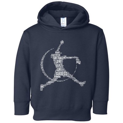 Softball Pitcher Fastpitch T Softball Mom Toddler Hoodie